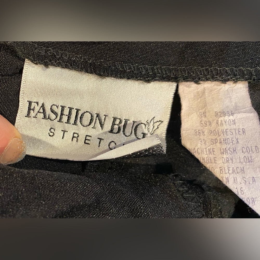 Vintage 90s Fashion Bug lace up bootcut pants size 16 - Picture 4 of 6